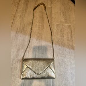 Gold zara purse